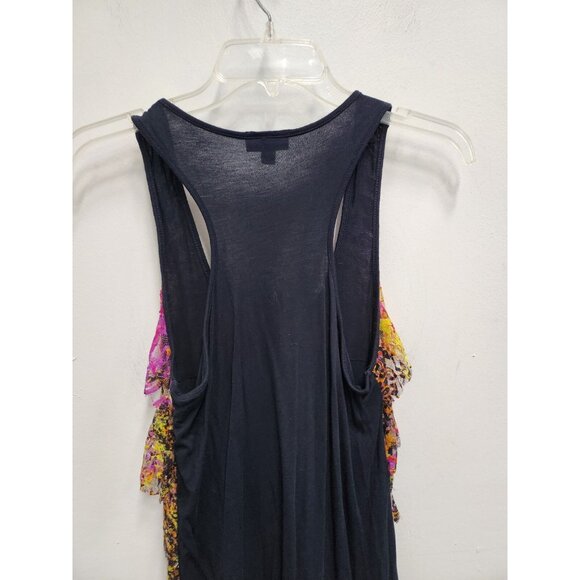 Adore Womens Tank Top Large Tiered Ruffle Lace Animal Print Grunge Whimsygoth - Picture 8 of 8